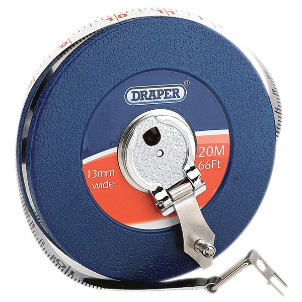 Draper Expert 88215 Fibreglass Field Measuring Tape 20m/66ft