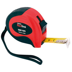 Draper Redline 69054 5m / 16ft. Soft Grip Metric / Imperial Measuring Tape