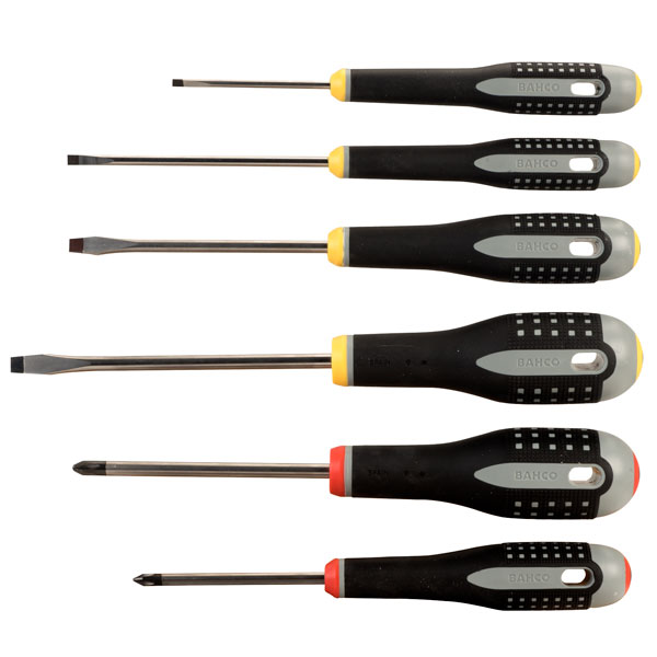 Click to view product details and reviews for Bahco Ergo Be 9881 6 Piece Slotted Phillips Screwdriver Set.
