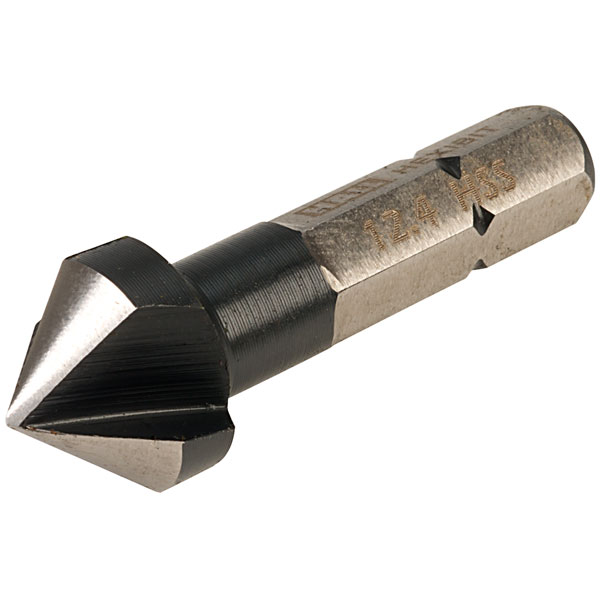 G&J Hall XCM12 Hexibit HSS Metal Countersink 3 Flute 12.4mm Rapid Online