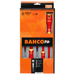 Bahco B220.015 BahcoFit Insulated VDE Screwdriver Set Slot/PZ - 5 Piece