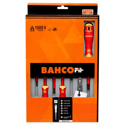 Bahco B220.027 BahcoFit Insulated VDE Screwdriver Set Slot/PH - 7 Piece