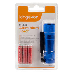 Kingavon BB-RT323 Aluminium Torch With 9 LEDs