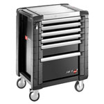 Facom JET.6NM3A Jet+ 6 Drawer Roller Cabinet - 3 Modules Per Drawer - Black