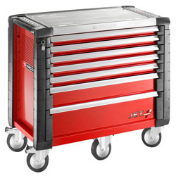 Facom JET.7M5 Jet+ 7 Drawer Roller Cabinet - 5 Modules Per Drawer - Red