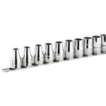 Facom R.40E 1/4'' Square Drive Metric 6Pt Socket Set + Rack 13pc