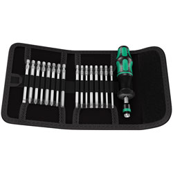 Wera 05059293001 KK 60 TORQUE Kraftform Kompakt Screwdriver & Bit Set 1.2-3.0Nm