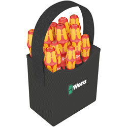 Wera 004310 Kraftform 2go 100 Insulated 1000V VDE Screwdriver Set In Quiver 11pc