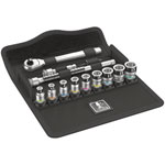 Wera 05003756001 SA 12 HF Socket Set Zyklop Metal Switch 1/4 Drive 13pc