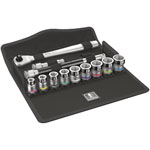 Wera 05003785001 8100 SB 1 HF Socket Set Zyklop Metal Switch 3/8 Drive 13pc