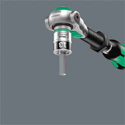Wera 8100 SA 8 Zyklop Metal Ratchet Set With Switch Lever 1/4 Drive