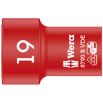 Wera 05004963001 8790 B Zyklop VDE 3/8" Drive Socket 19 x 46mm
