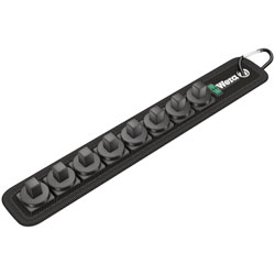 Wera 05003980001 Unloaded Zyklop 3/8 Socket Rail Belt 8 Socket Locations