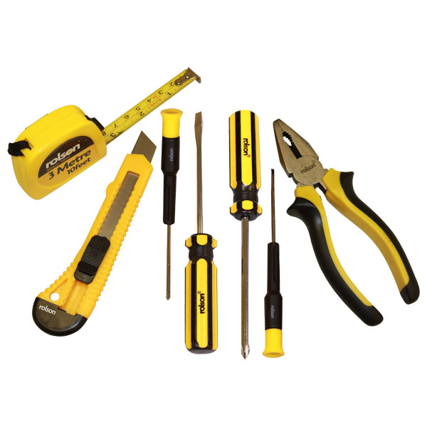 Rolson 36789 7pc DIY Tool Kit | Rapid Online