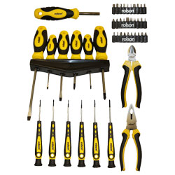 Rolson 36825 45pc Screwdriver & Plier Set