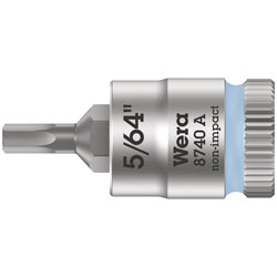 Wera 05003380001 8740 A Zyklop In-Hex 1/4 Bit-Socket 5/64 x 28mm