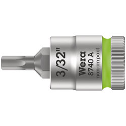 Wera 05003381001 8740 A Zyklop In-Hex 1/4 Bit-Socket 3/32 x 28mm