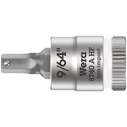 Wera 05003384001 8740 A HF Zyklop In-Hex 1/4 Bit-Socket 9/64 x 28mm