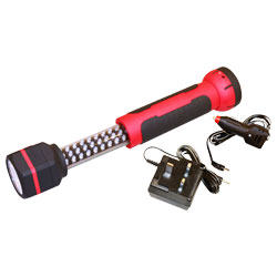 Rolson 36 LED Rechargeable Telescopic Work Light and Torch | Rapid Online