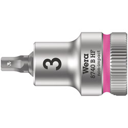 Wera 05003030001 8740 B HF Zyklop In-Hex 3/8 Bit-Socket 3 x 35mm