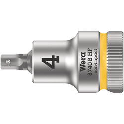 Wera 05003031001 8740 B HF Zyklop In-Hex 3/8 Bit-Socket 4 x 35mm