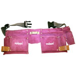 Rolson 68630 Pink Double Leather Tool Pouch
