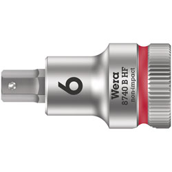 Wera 05003035001 8740 B HF Zyklop In-Hex 3/8 Bit-Socket 6 x 35mm