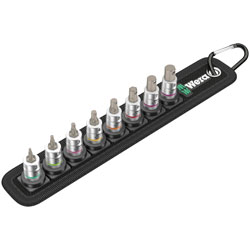 Wera 05003881001 Belt A 2 Zyklop In-Hex-Plus Bit Socket Set With HF, 1/4 Drive