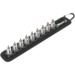 Wera 05003882001 Belt A 3 TORX® HF Zyklop Bit Socket Set With HF, 1/4 Drive