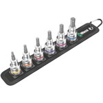 Wera 05003996001 Belt C 2 Zyklop In-Hex-Plus Bit Socket Set With HF, 1/2 Drive