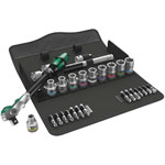 Wera 05004076001 8100 SC 6 Zyklop Speed Ratchet Set, 1/2 Drive, Metric