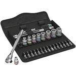 Wera 05004021001 8100 SA 11 Zyklop Metal Ratchet Set - 1/4 Drive - Imperial
