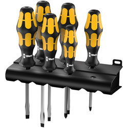 Wera 05018283001 932 S/6 Kraftform Chiseldriver Screwdriver Set - PH/Slot - 6pc