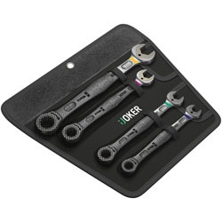 Wera 05073295001 Joker Set Of Ratcheting Combination Wrenches - Imperial - 4pc