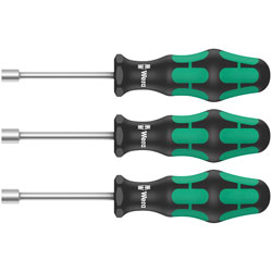 Wera 05134275001 395 HO/3 Sanitary Nutspinner Set 3pc