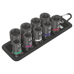 Wera 05004580001 Belt C Impaktor 1 Socket Set 1/2 Drive 9 Piece