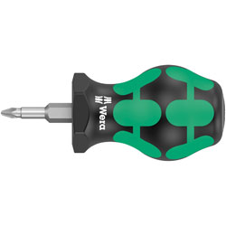 Wera 05008853001 355 PZ Pozidriv-Head Stubby/Carburetor Screwdriver PZ 1 x 25mm