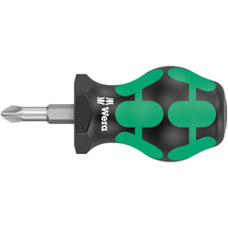 Wera 05008854001 355 PZ Pozidriv-Head Stubby/Carburetor Screwdriver PZ 2 x 25mm