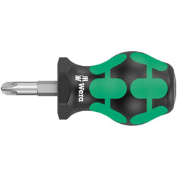 Wera 05008855001 355 PZ Pozidriv-Head Stubby/Carburetor Screwdriver PZ 3 x 25mm