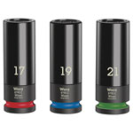 Wera 05004595001 Wheel Impaktor C Set 1 Socket Set, 1/2 Drive, 3 pc