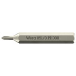 Wera 05058119001 851/0 Micro Bits Phillips Screws PH 000 x 30mm 4mm Hex Drive