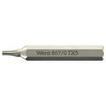 Wera 05058130001 867/0 Micro Bits TORX® Socket Screws TX 5 x 30mm 4mm Hex Drive