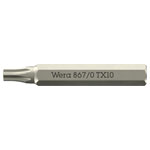 Wera 05058133001 867/0 Micro Bits TORX® Socket Screws TX 10 x 30mm 4mm Hex Drive