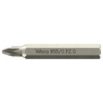 Wera 05058140001 855/0 Micro Bits Pozidriv Screws PZ 0 x 30mm 4mm Hex Drive