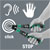 Wera 05075694001 Click-Torque Lock A 6 R/L Torque Wrench Adjust Torque 2.5-25 Nm