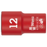 Wera 05005938001 8790 A VDE Zyklop Socket insulated With 1/4" Drive 12 x 41mm
