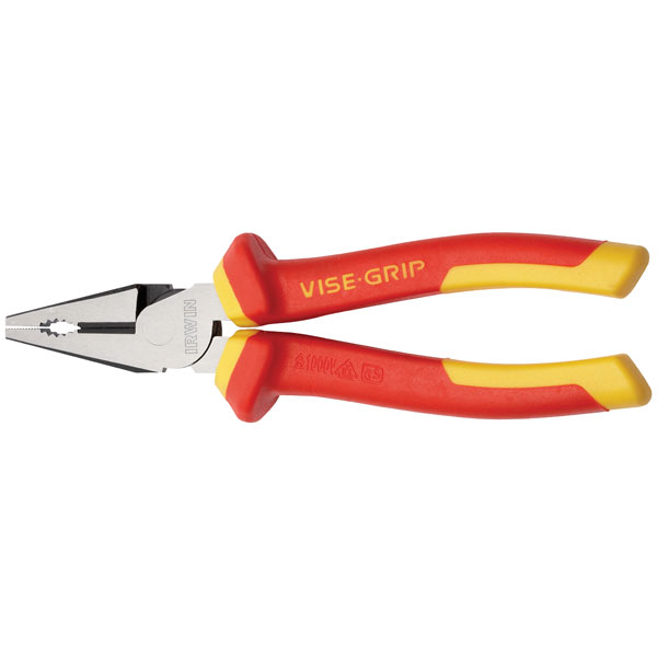 Irwin 10505874 ViseGrip VDE Combination Pliers 8in / 200mm Rapid Online