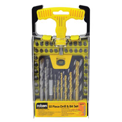 Rolson drill best sale bit set