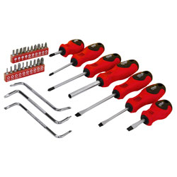 Rolson 28878 30pc Screwdriver & Bit Set