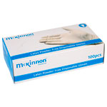McKinnon Medical Latex Powder-Free Disposable Gloves Box 100 - Large